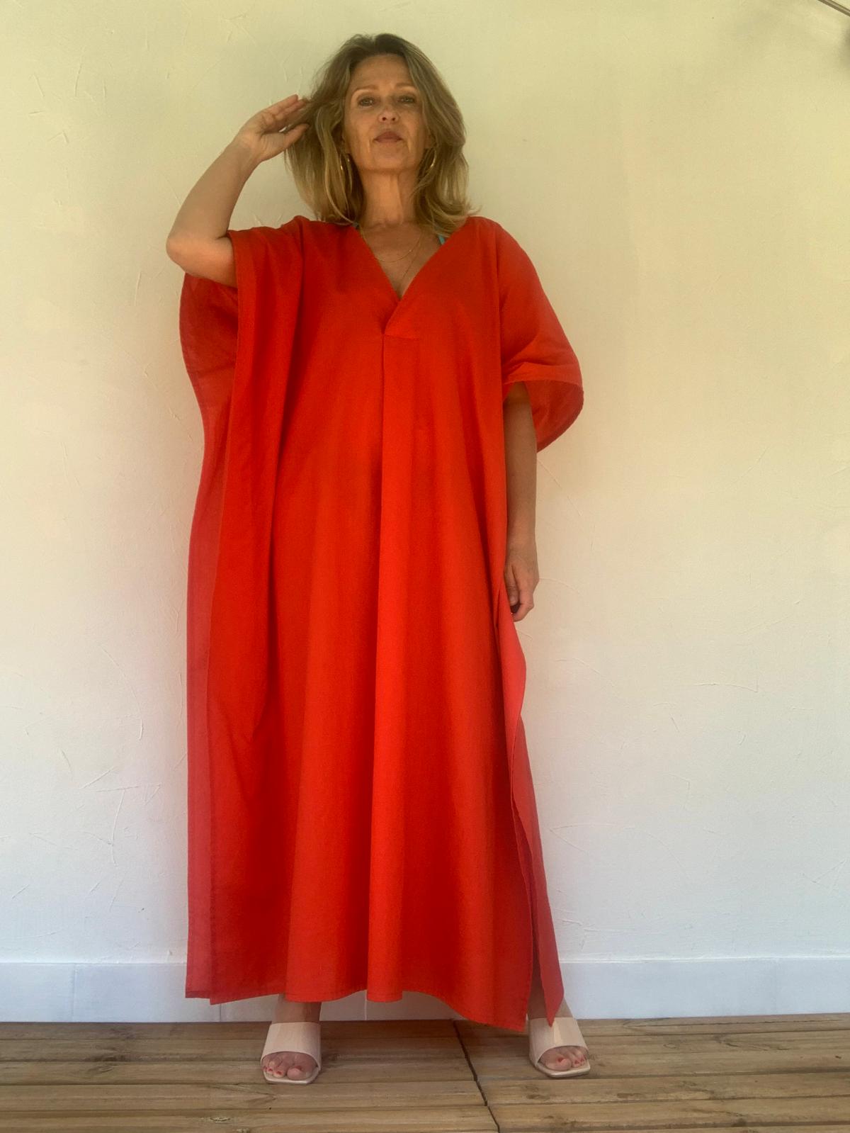 Caftan Long Rouge