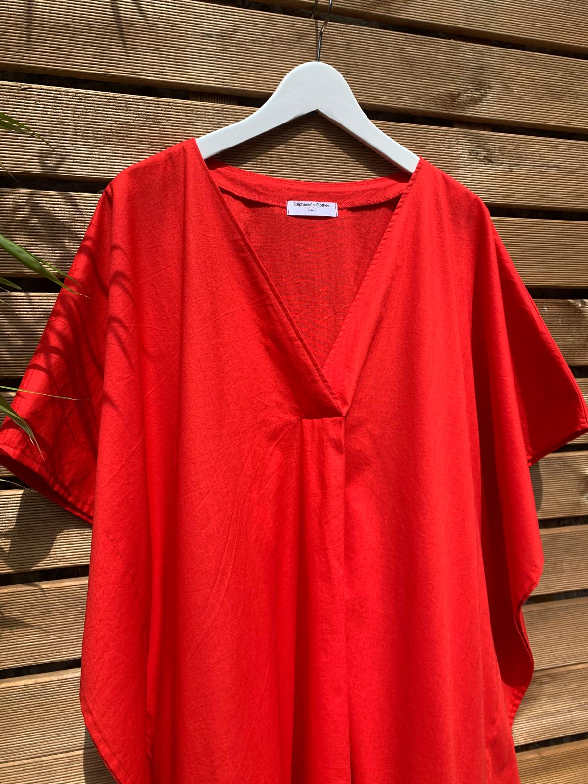 Caftan Long Rouge